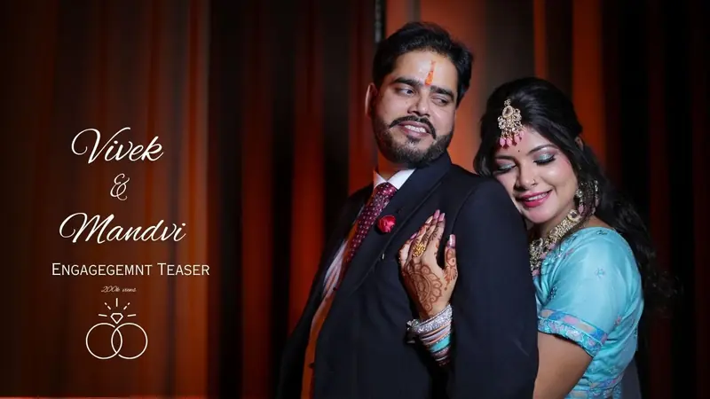Still from Engagement  Teaser · Vivek  & Mandvi