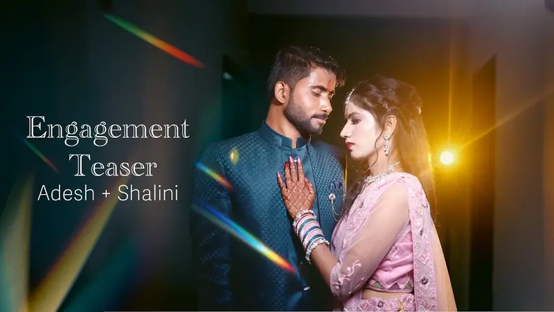 Still from Engagement  Teaser · Adesh & Shalini